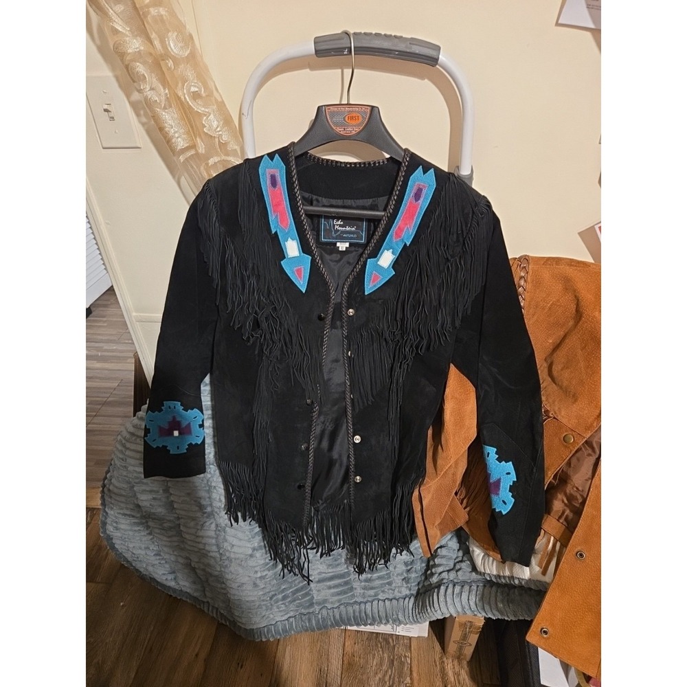 Woman's Fringe Mexican Jacket - Echo Mountain By Arturo, Size 10